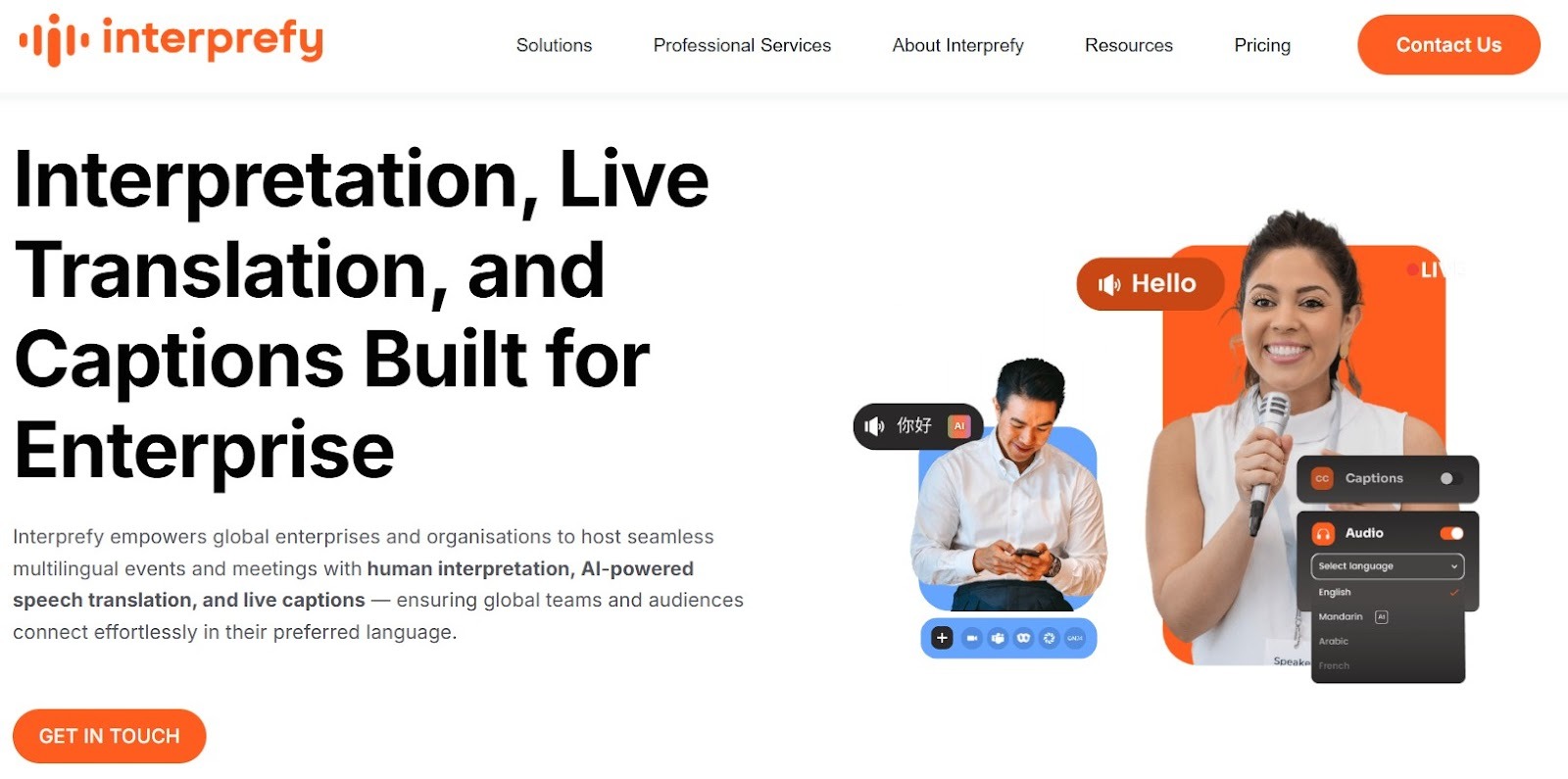 interprefy homepage