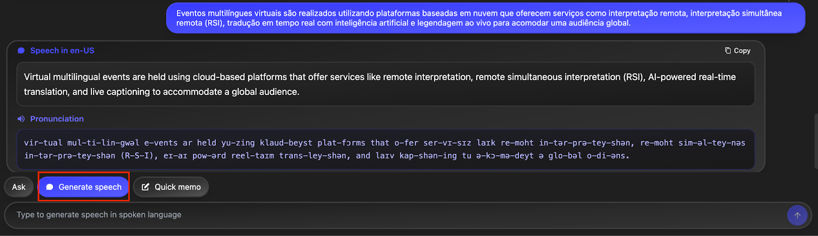 jotme real time pronunciation