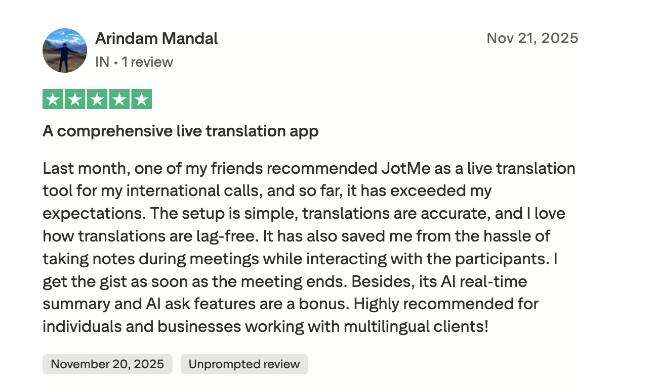 jotme trustpilot review