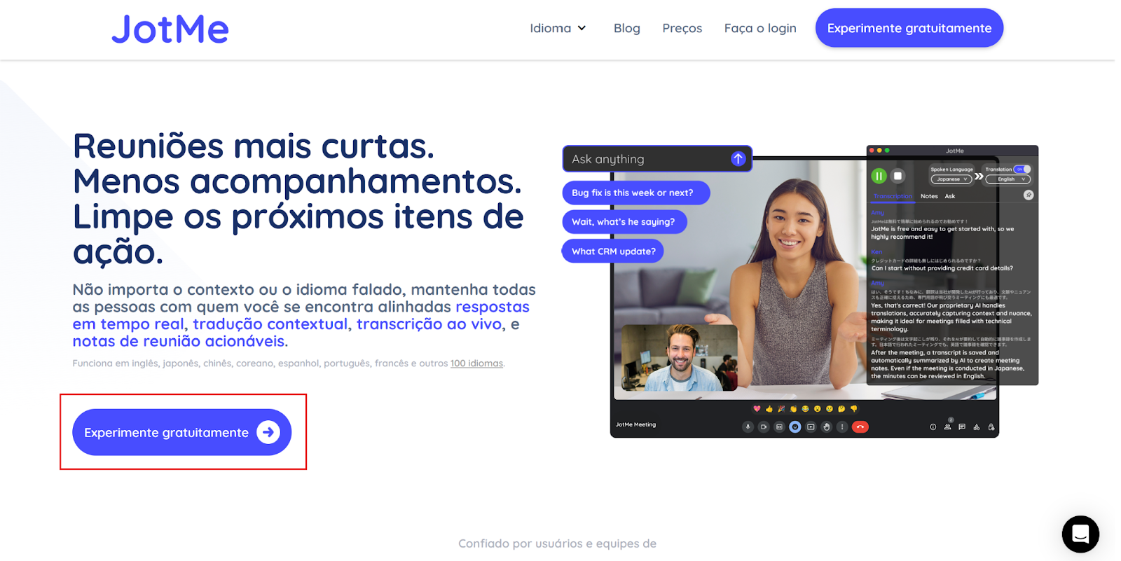 jotme portuguese homepage