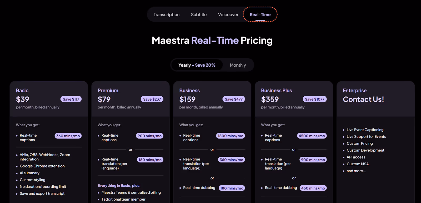 maestra pricing