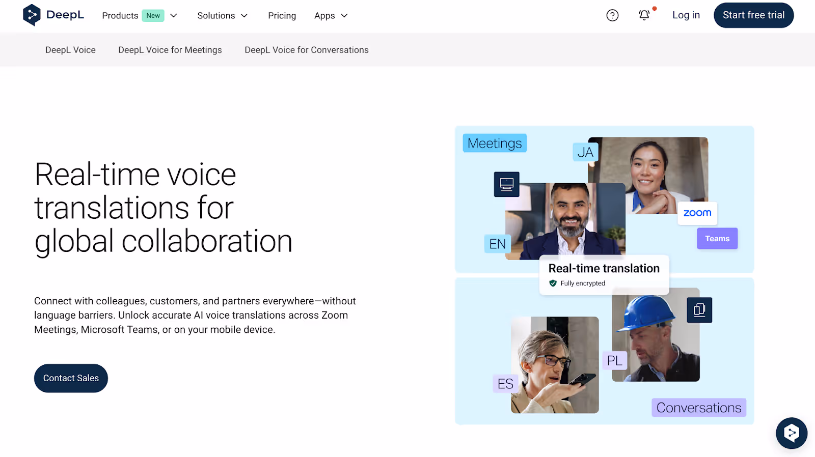 deepl voice homepage