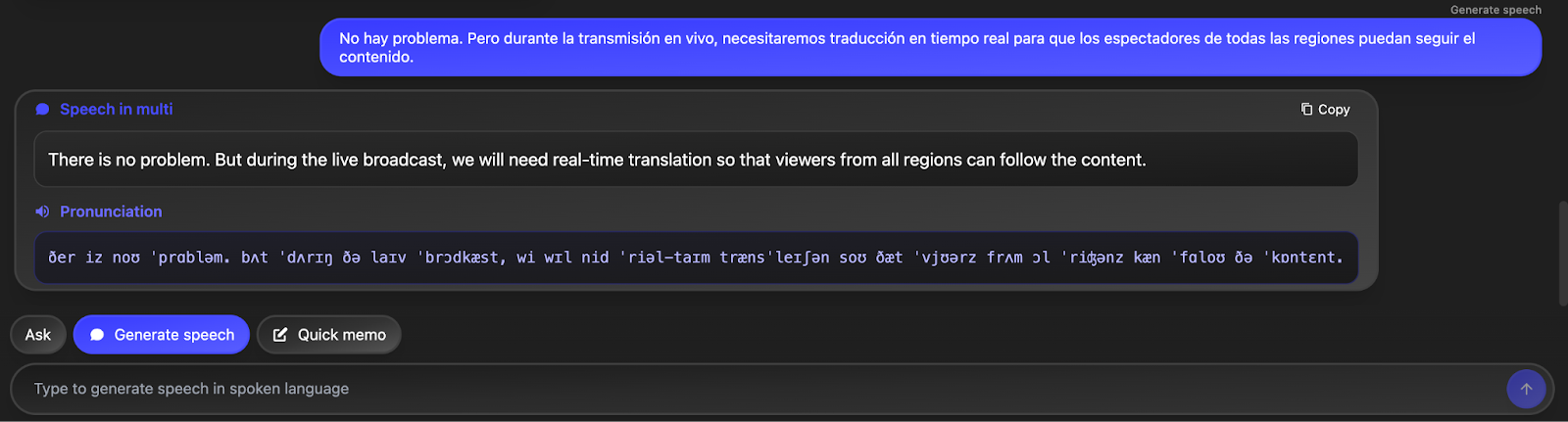 jotme real time pronunciation