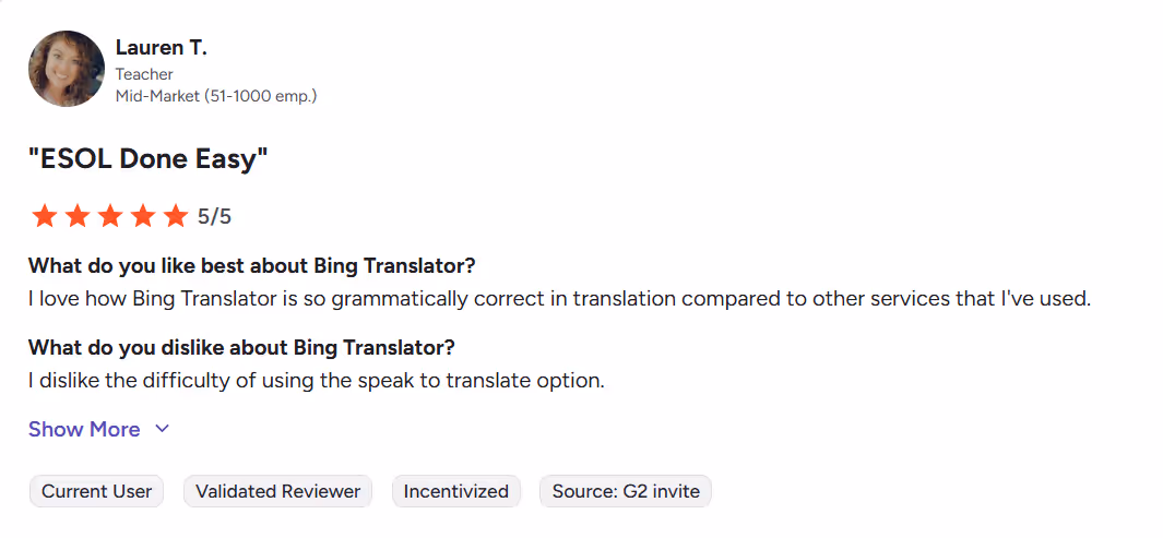 bing translator review
