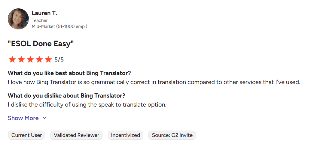 bing translator review