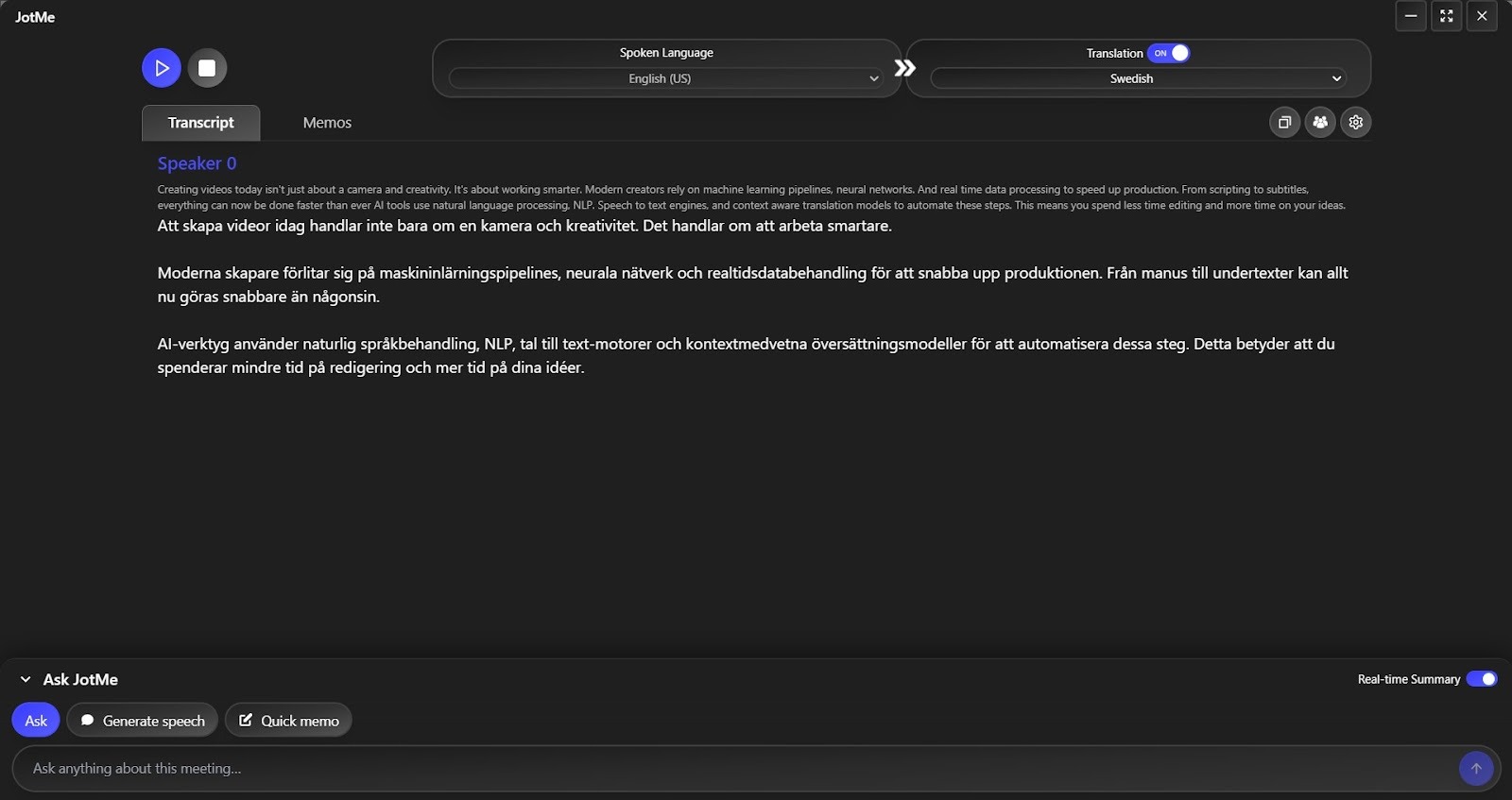 jotme live contextual translation