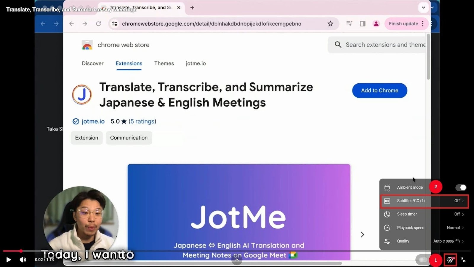 turn automatic subtitles on
