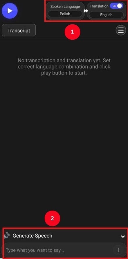 use jotme generate speech