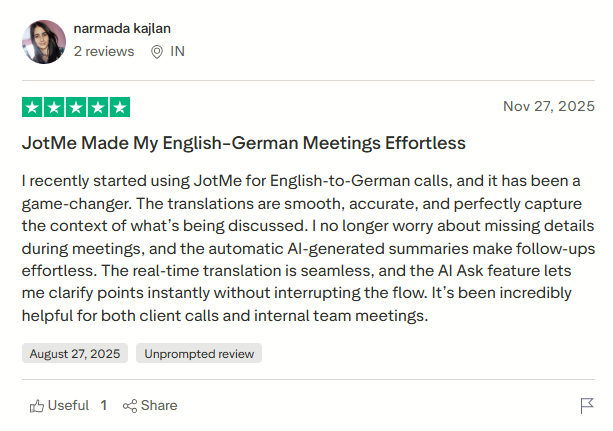 jotme trustpilot review