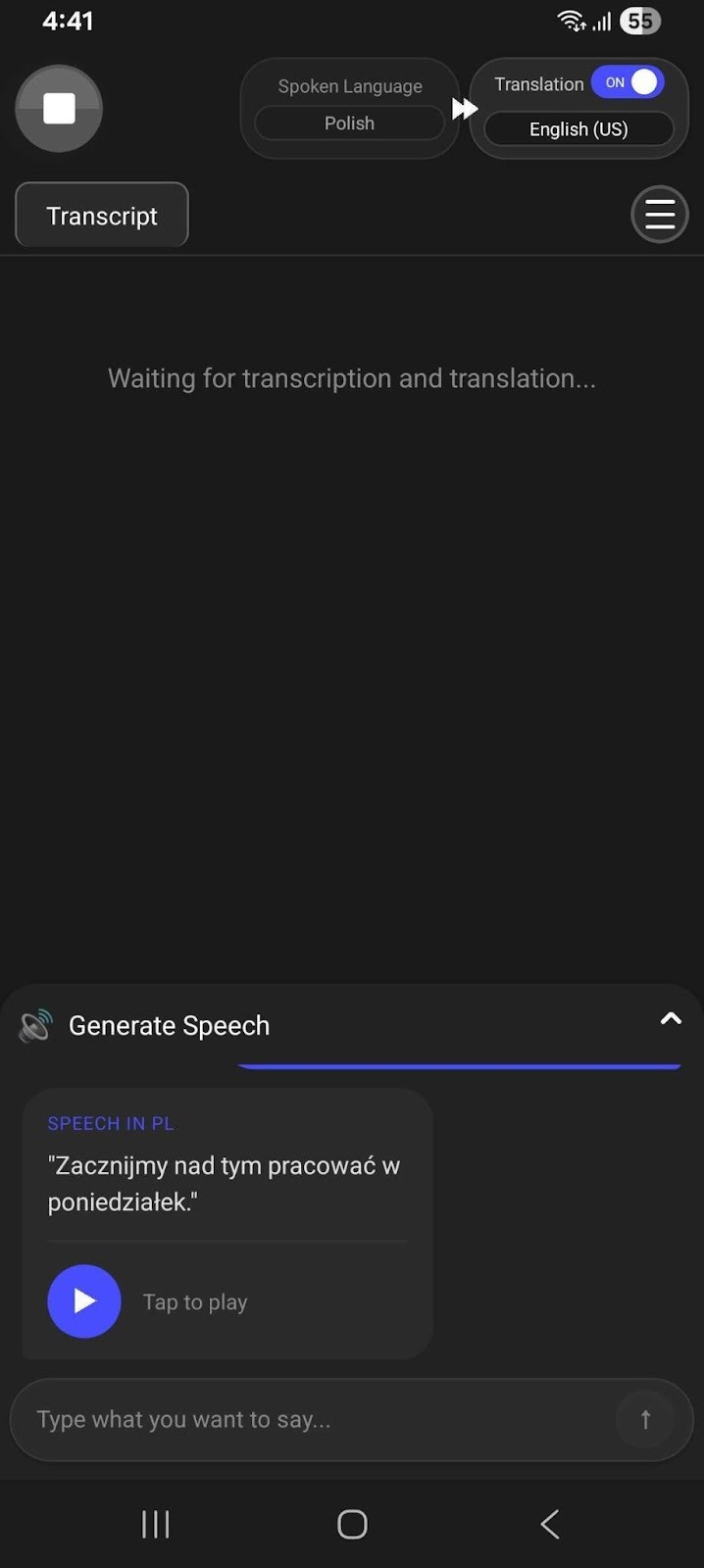 jotme generate speech from text