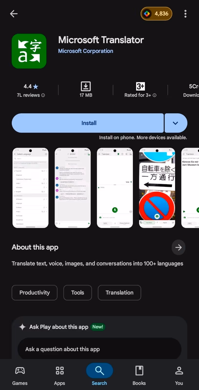 microsoft translator app
