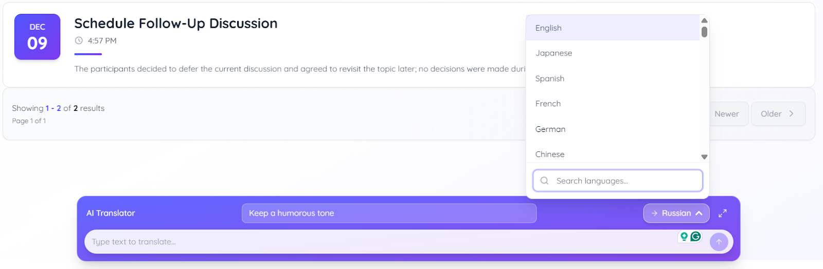 jotme multilingual support