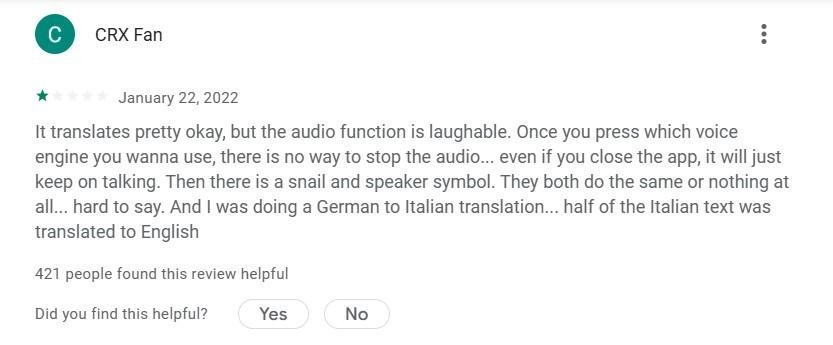 instant voice translate review