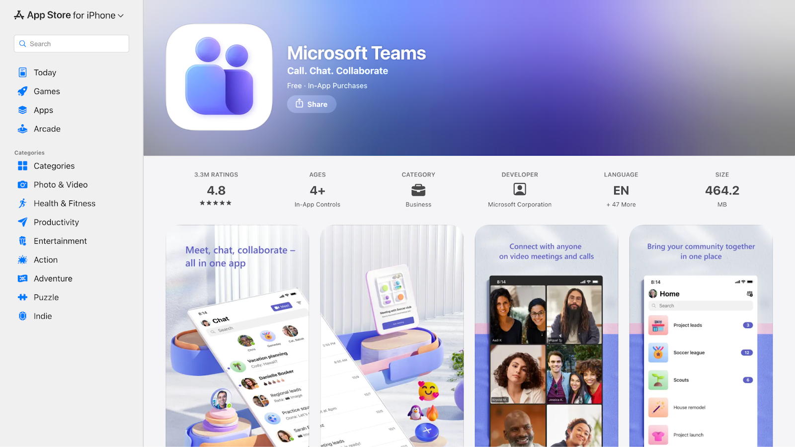 microsoft team homepage