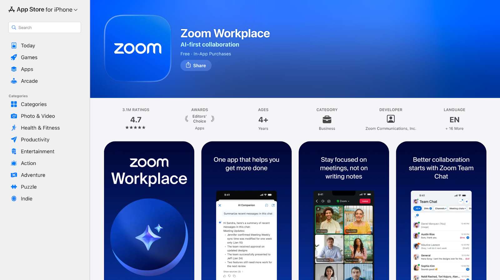 zoom homepage
