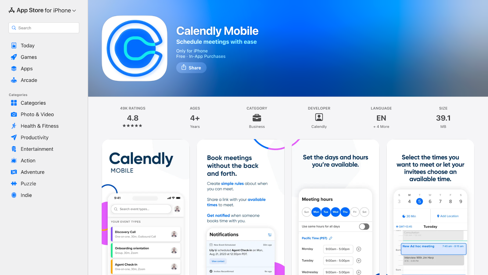 calendly homepage