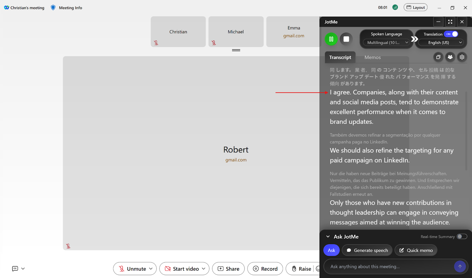 jotme multilingual translation