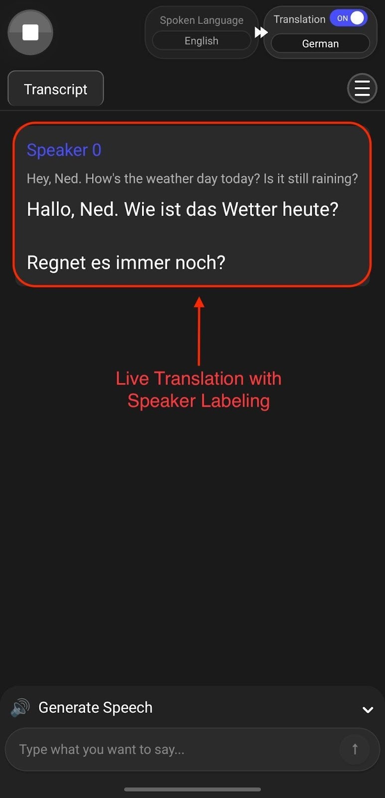 Jotme mobile app real time voice translation