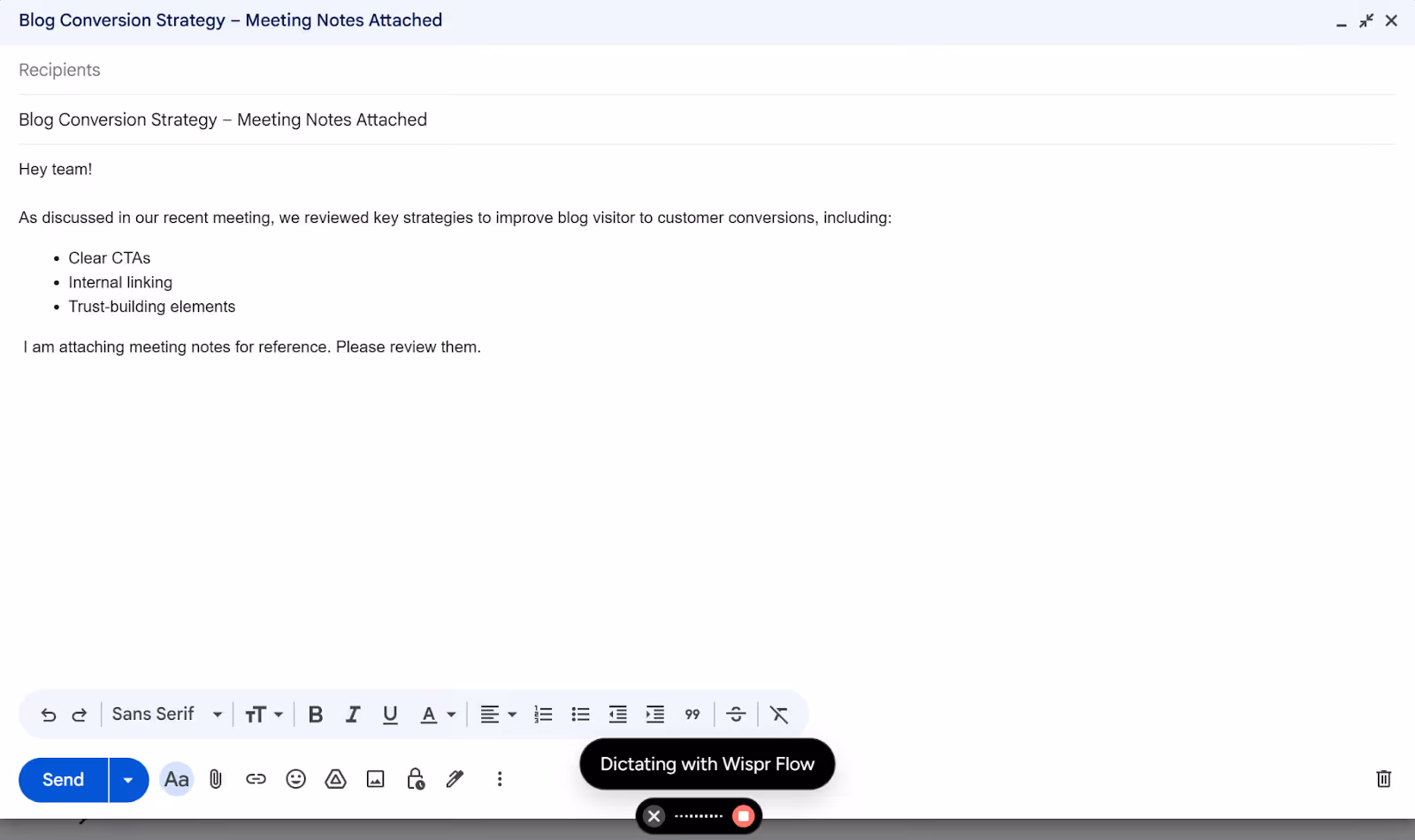 wispr flow’s voice-to-text dictation