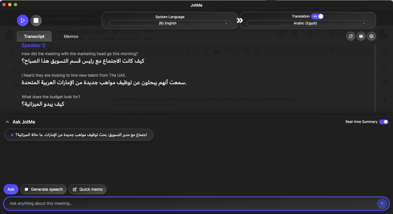 best arabic translator jotme contextual translation