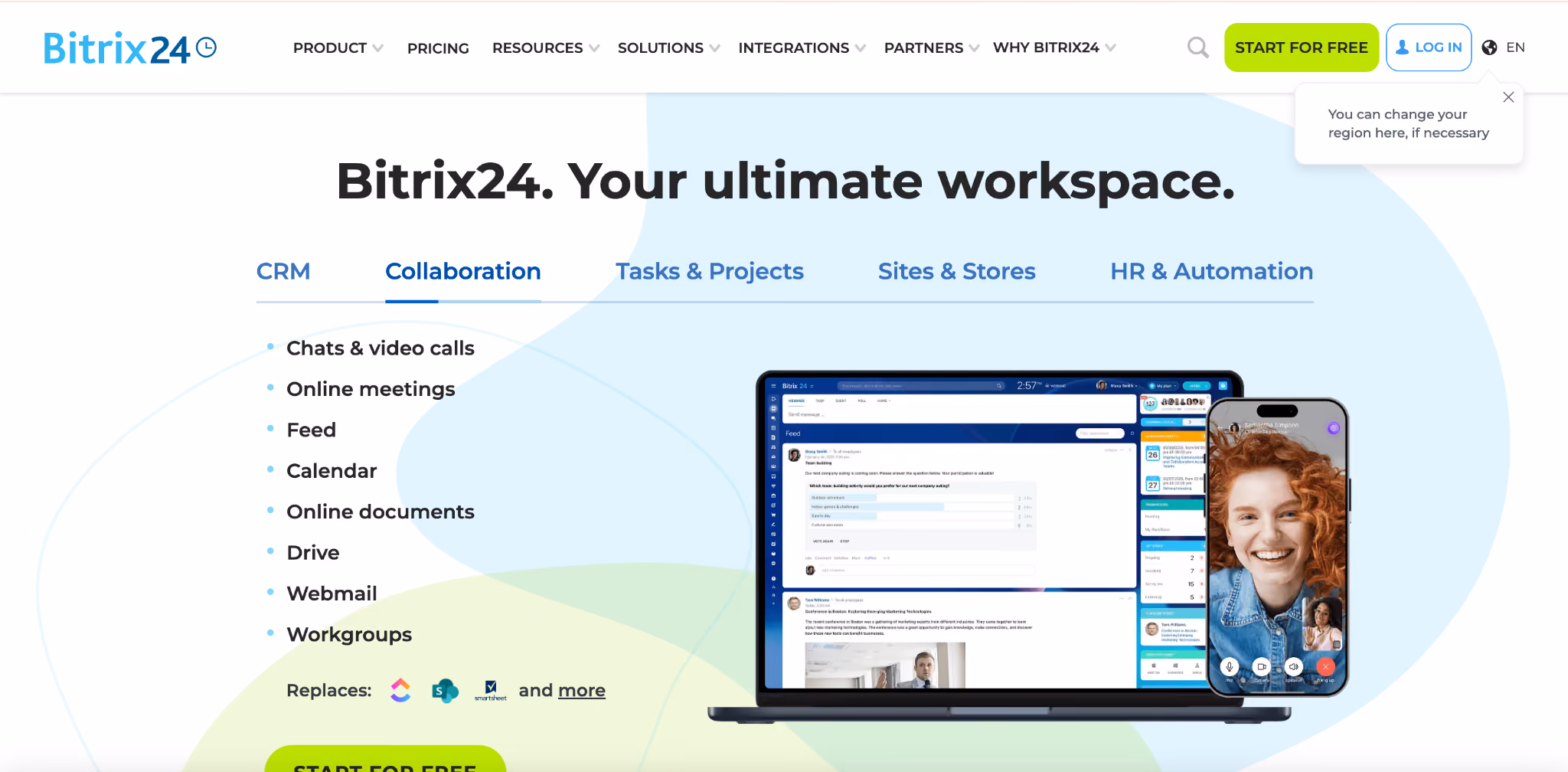 bitrix24 homepage