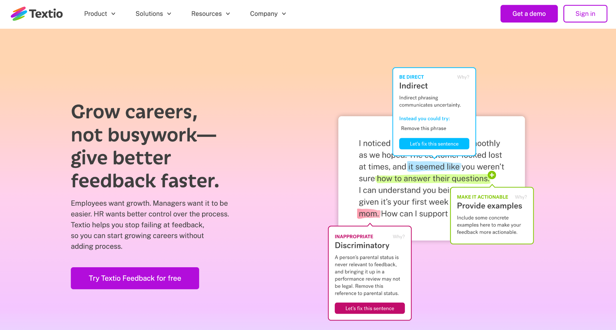 textio homepage