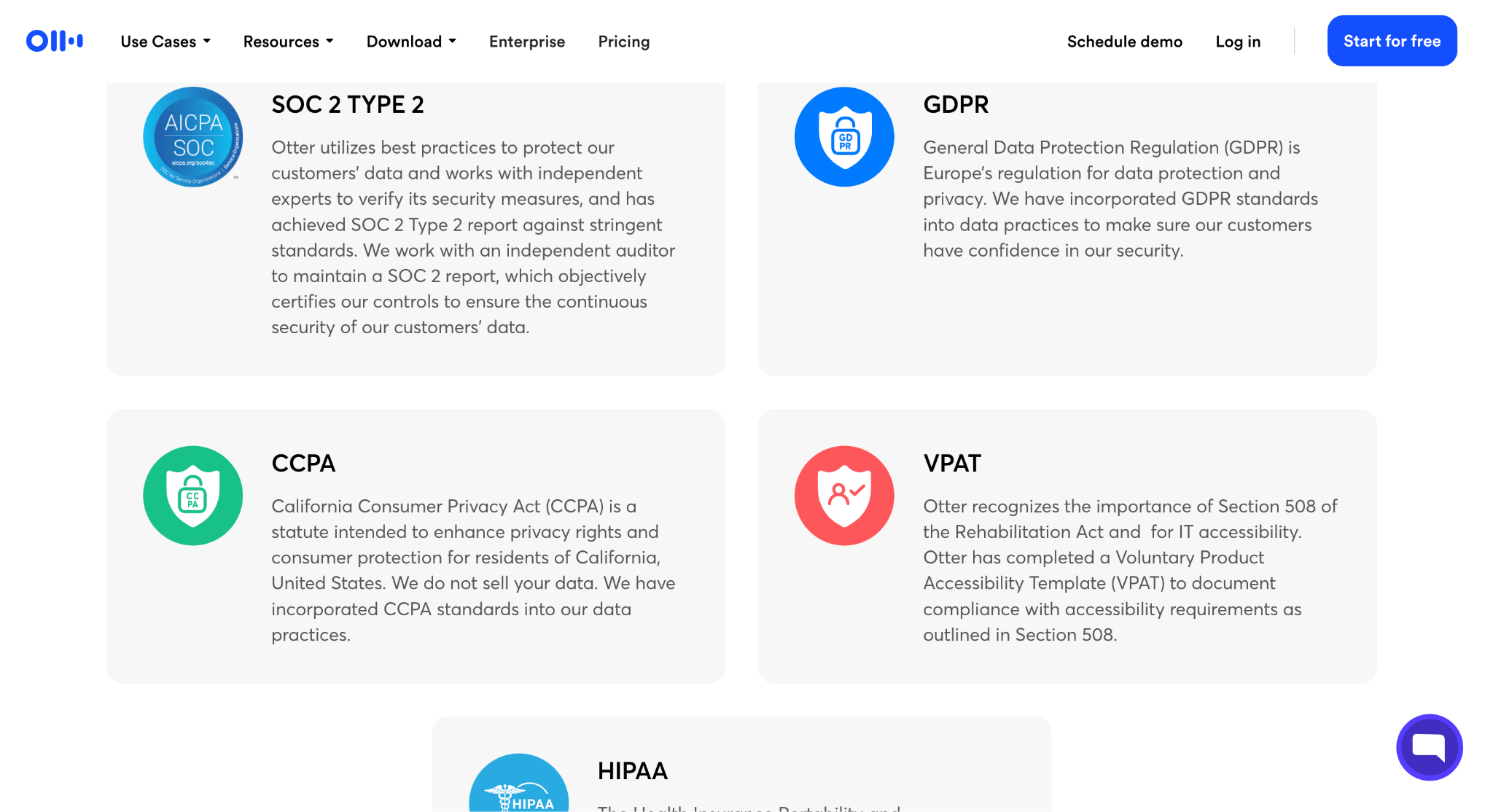 otter ai security compliance