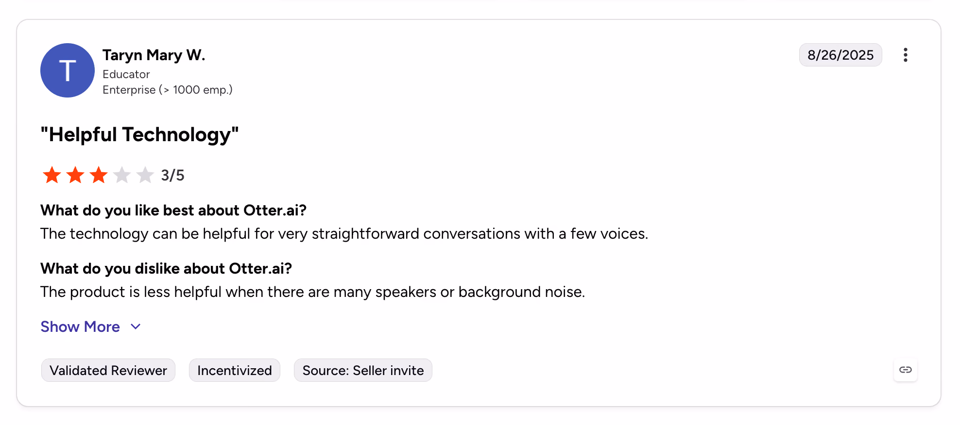 otter ai g2 review complaining about transcription accuracy