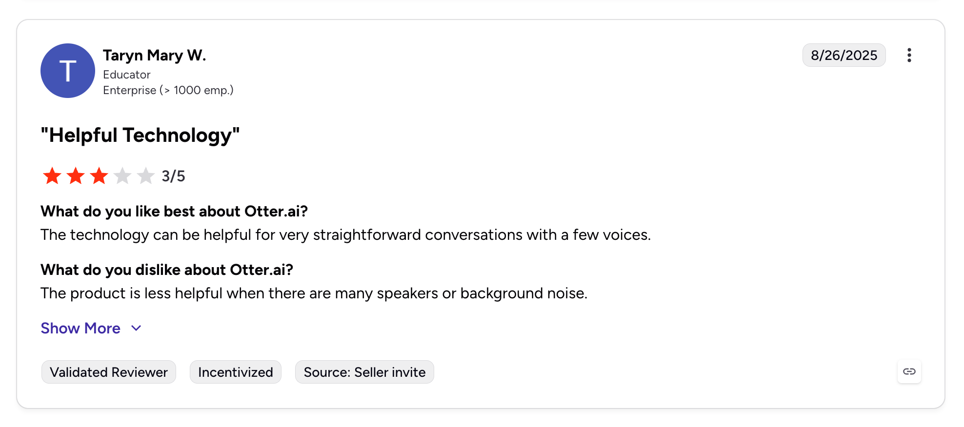 otter ai g2 review complaining about transcription accuracy