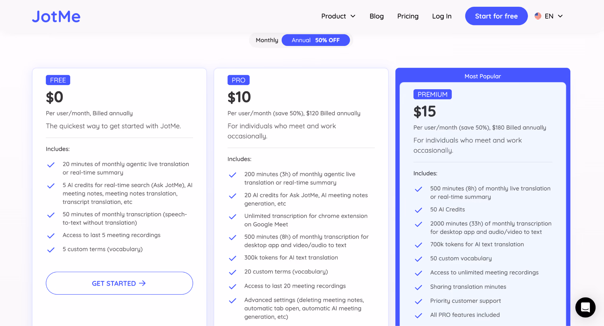 jotme pricing