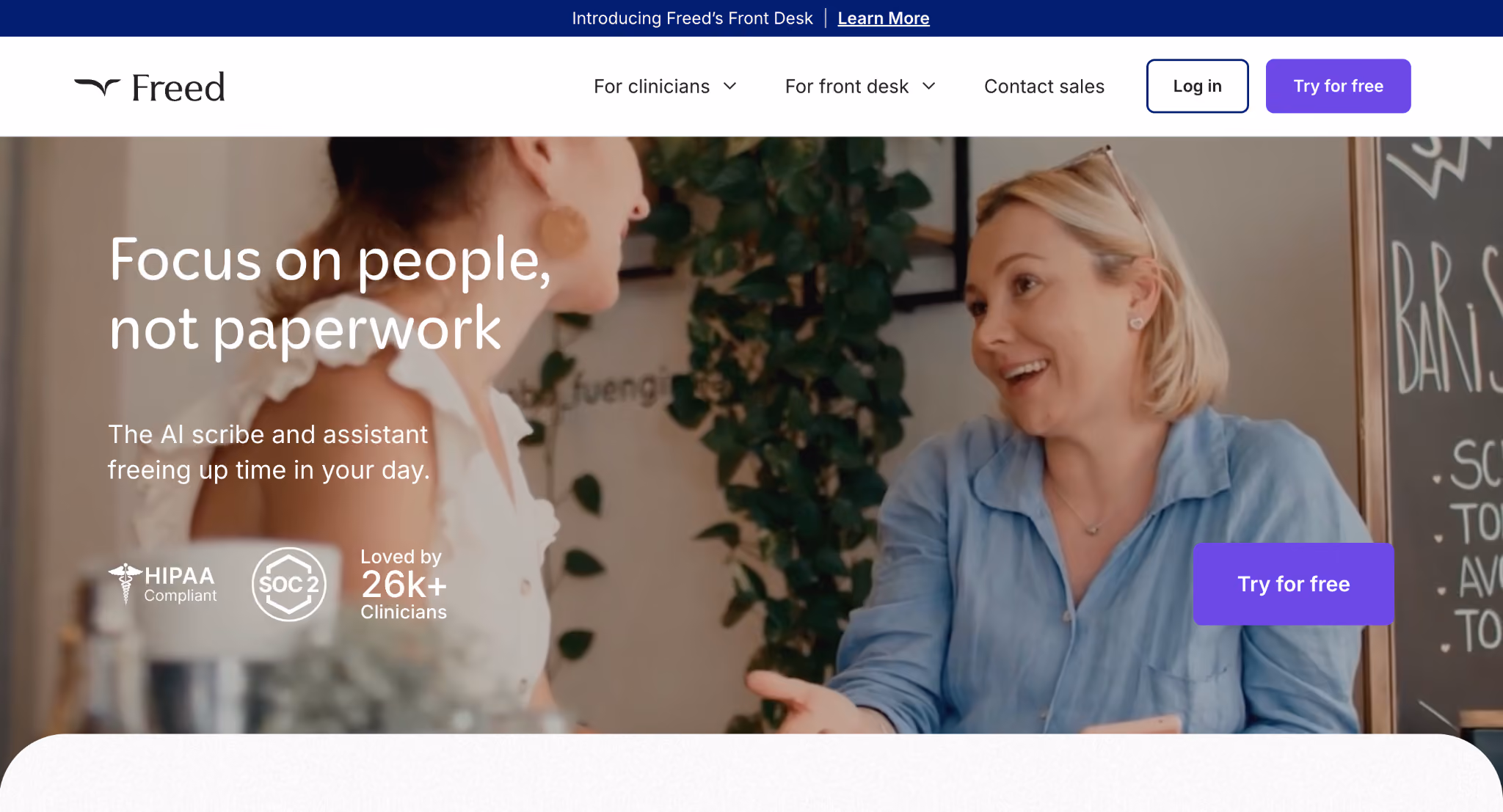 freed homepage