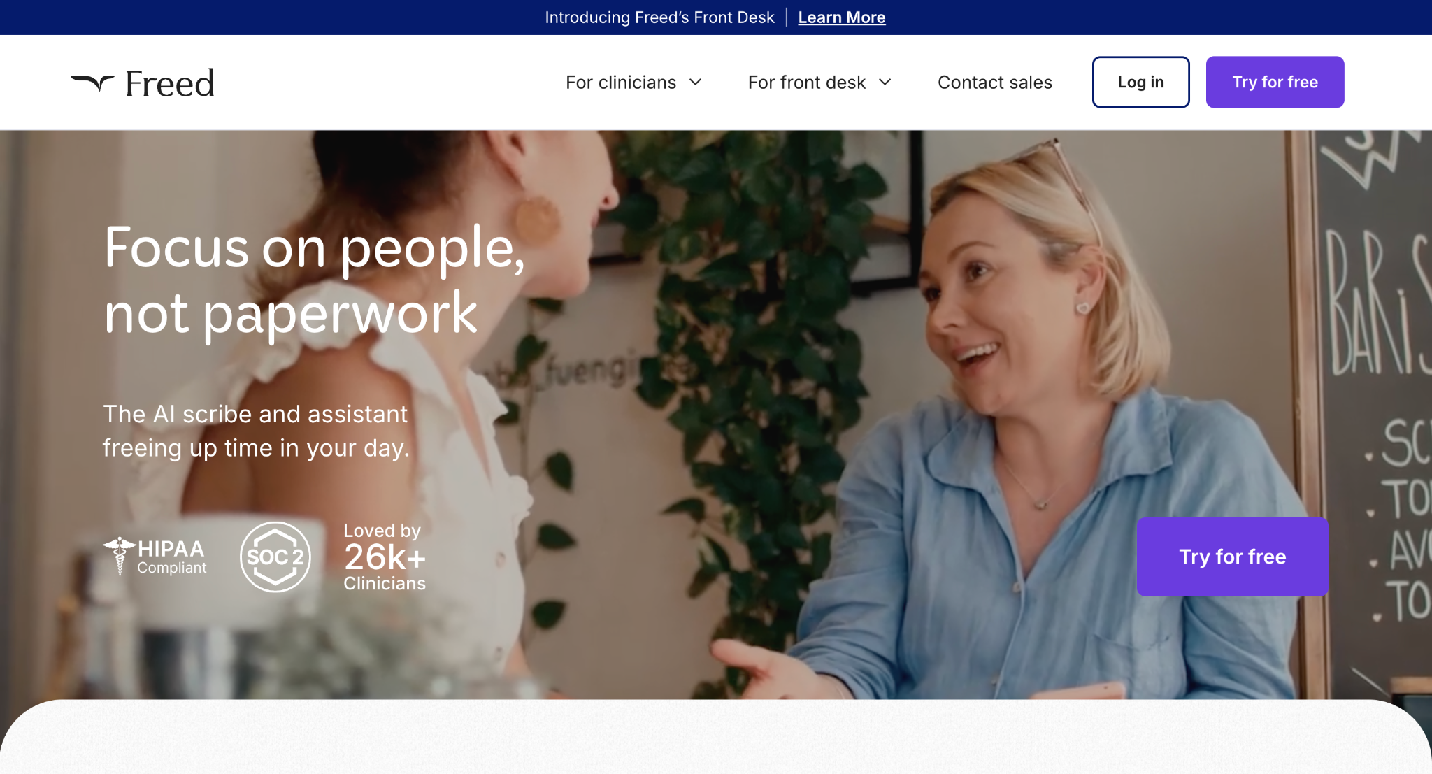 freed homepage
