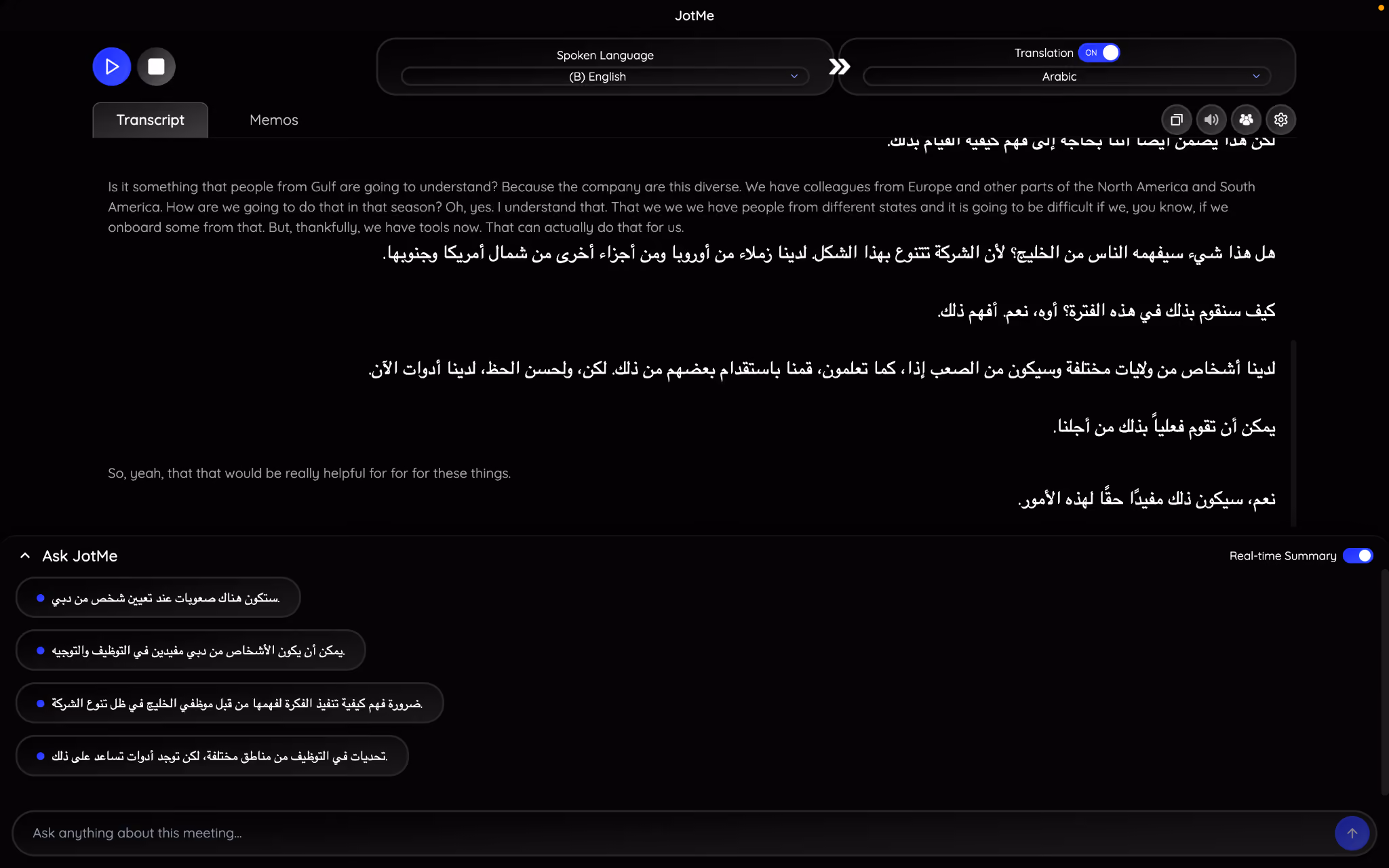 jotme live english to arabic translation