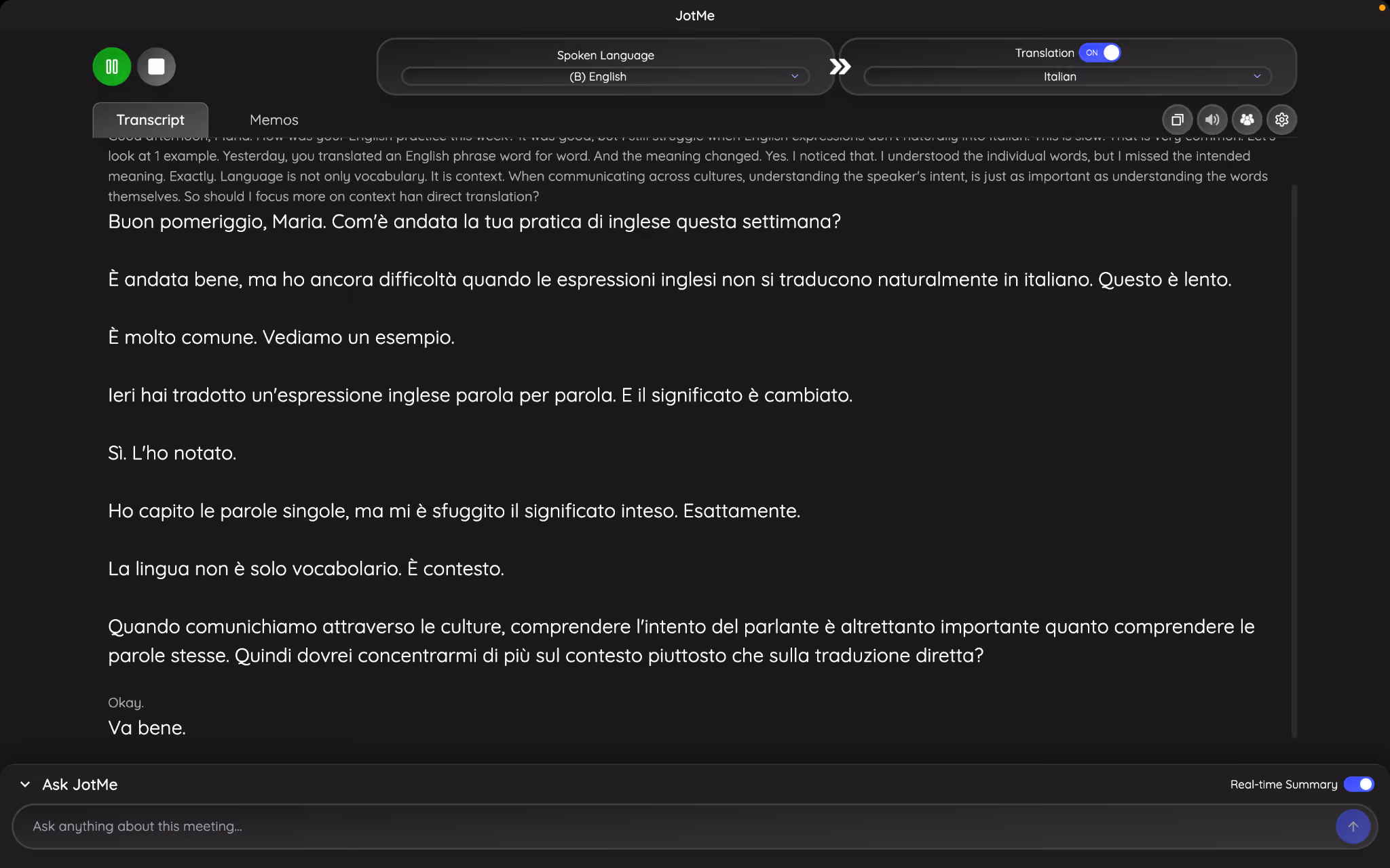 jotme live english to italian translation