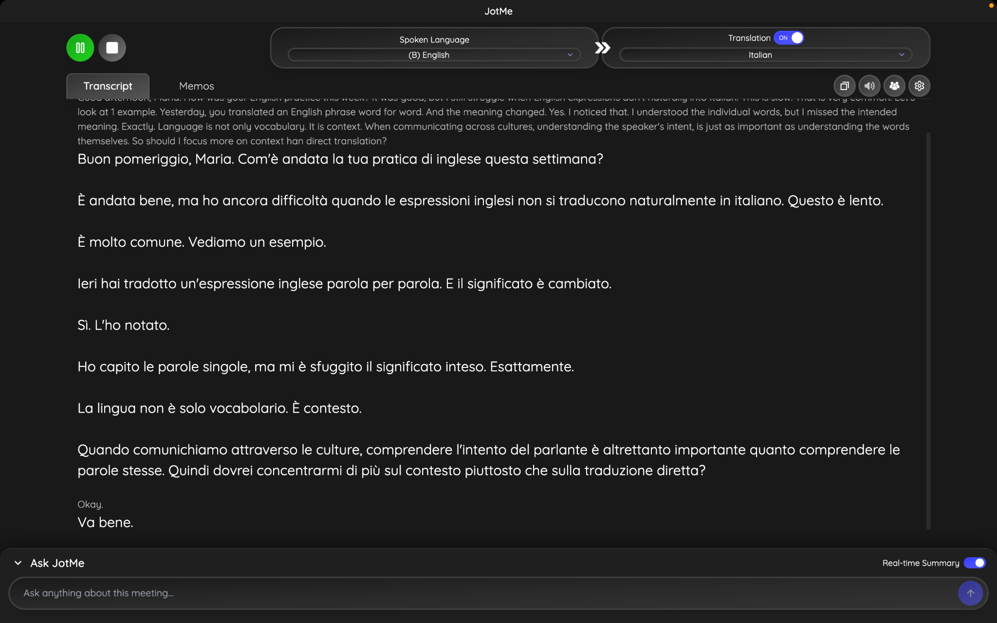jotme live english to italian translation