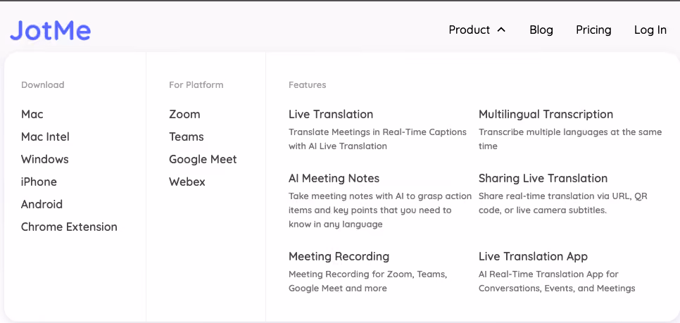 jotme integrations