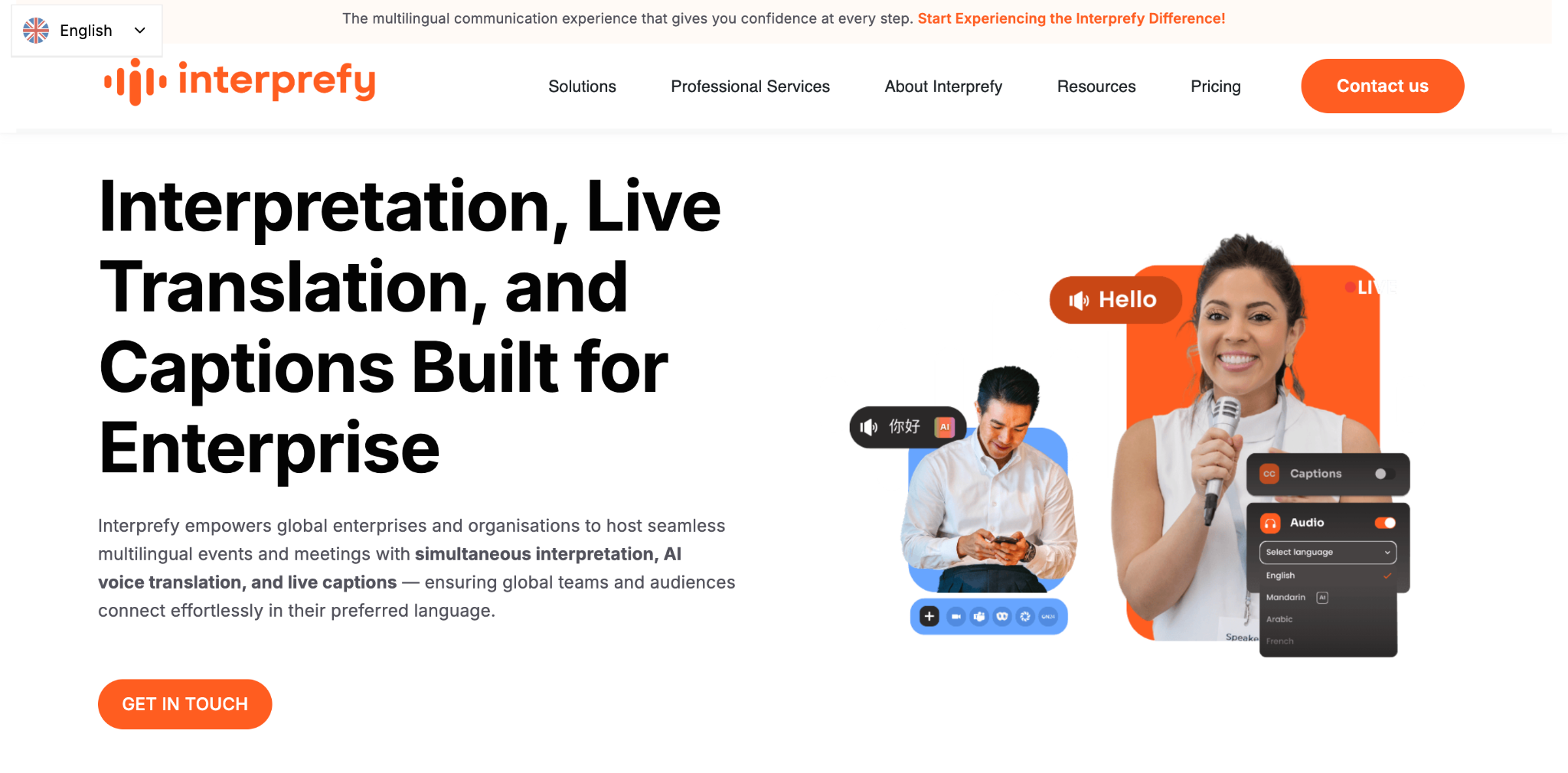 interprefy homepage