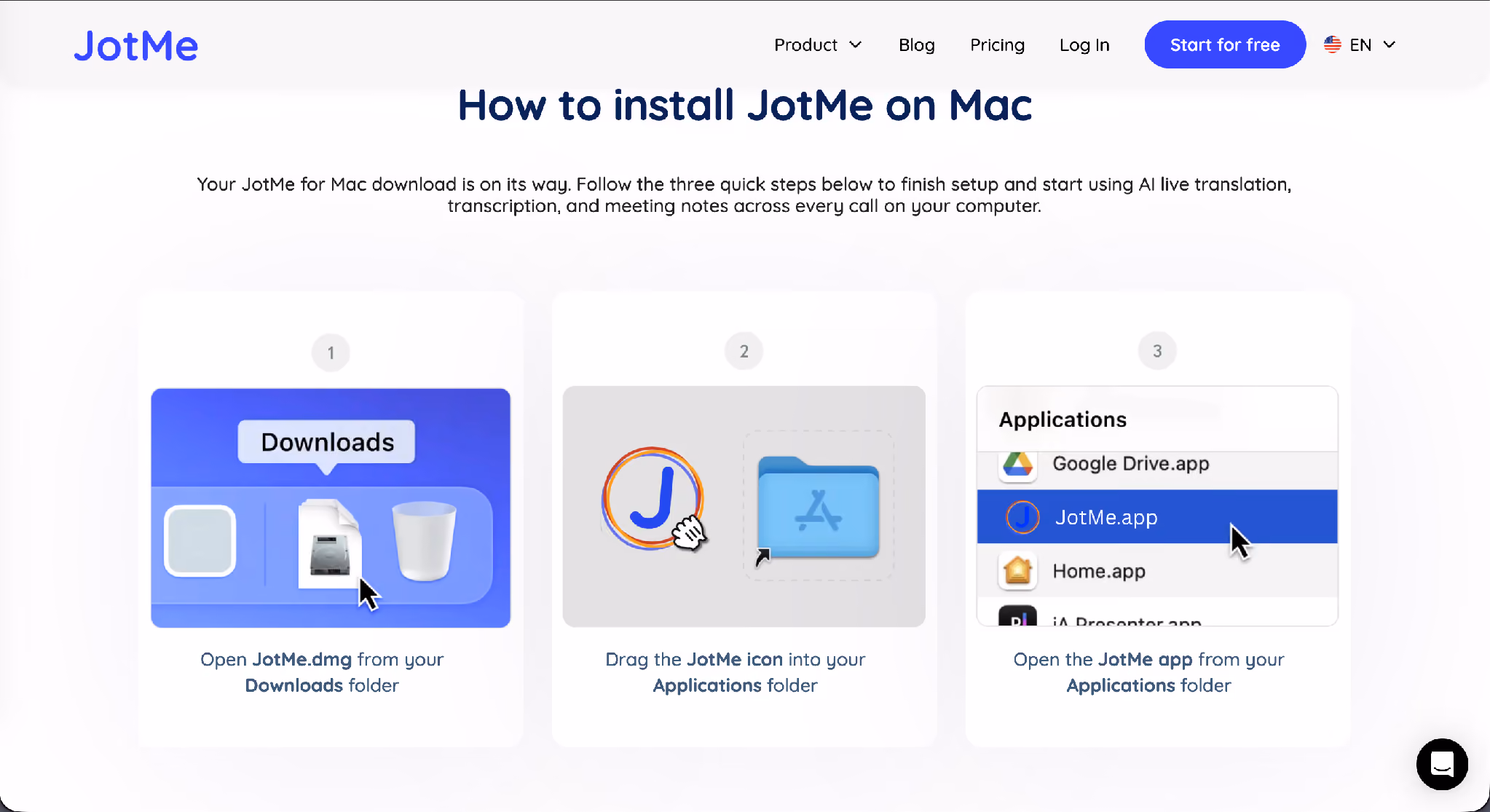 jotme installation guide