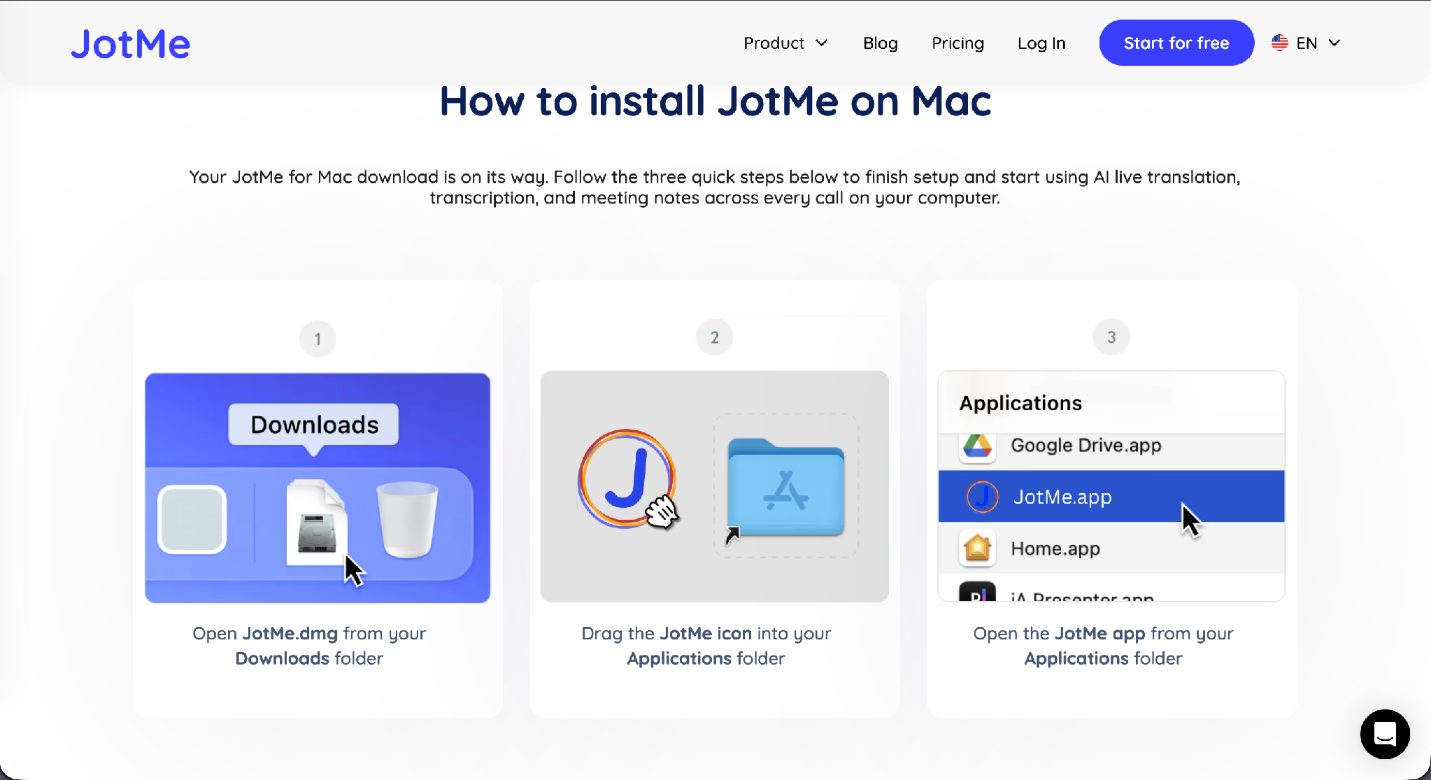 jotme installation guide