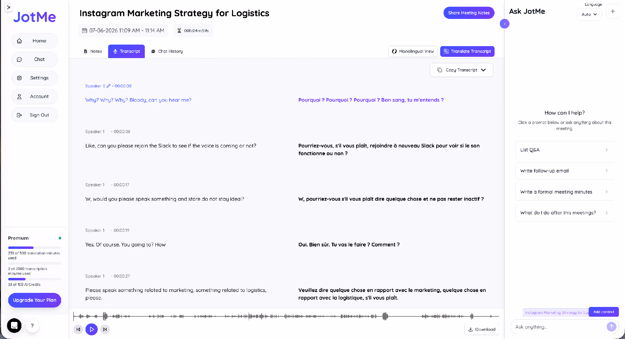 jotme bilingual summary