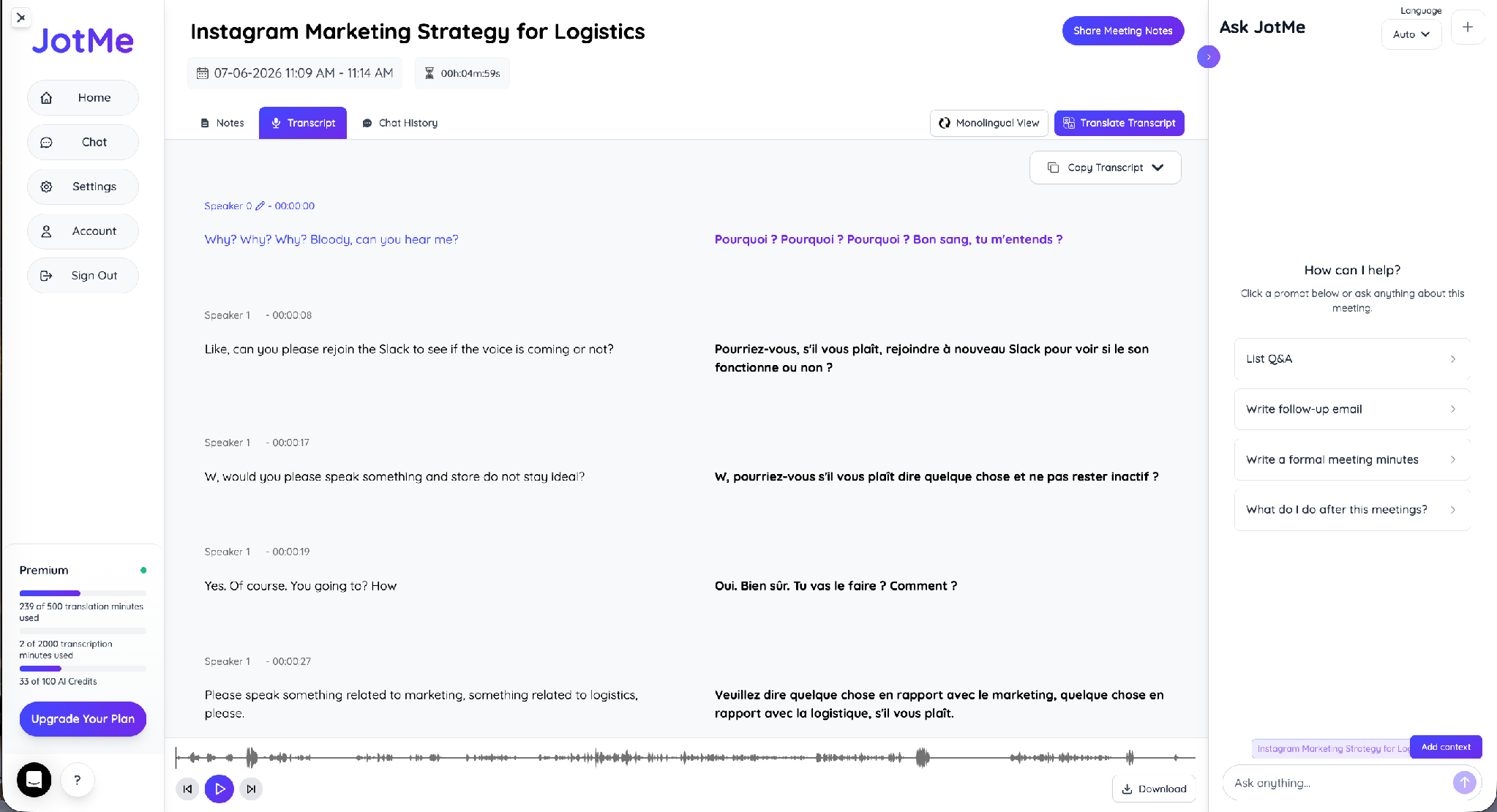 jotme bilingual summary