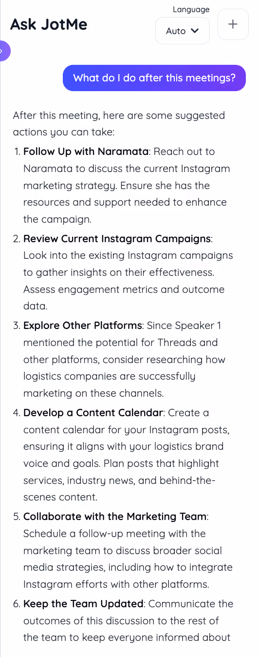 jotme write follow up emails