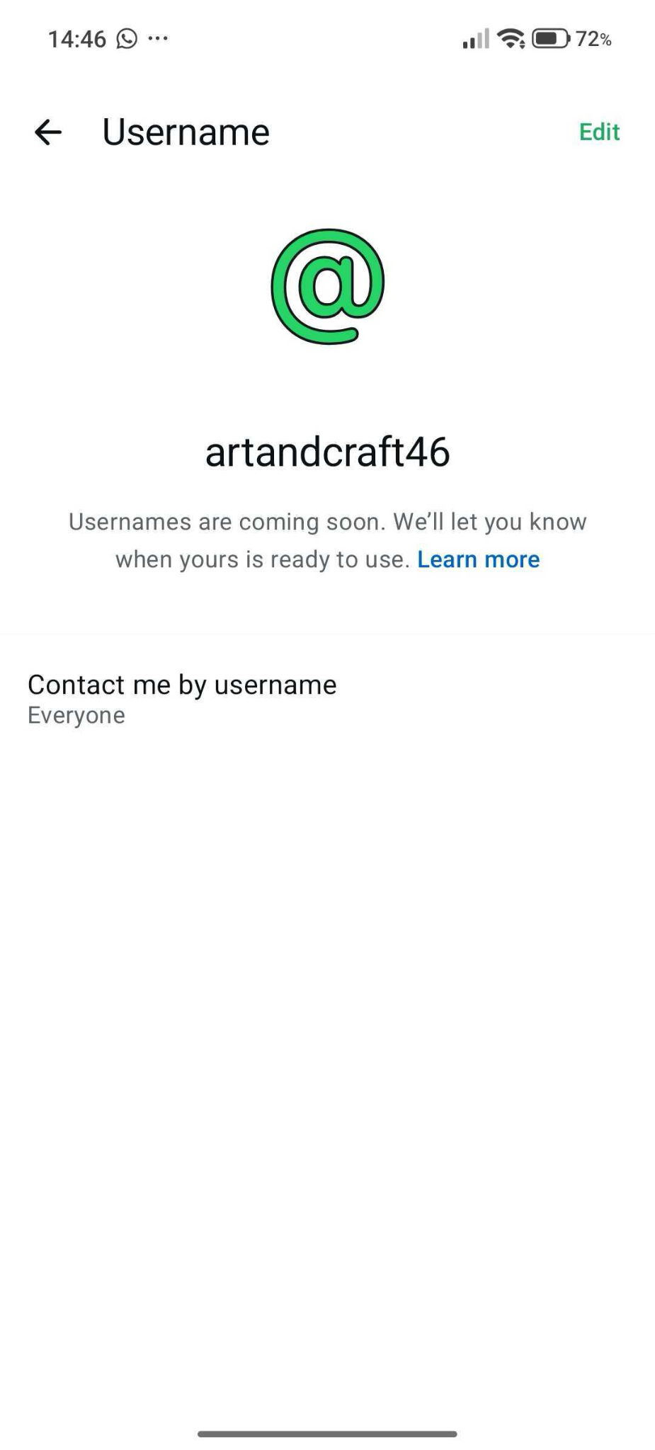 whatsapp benutzername