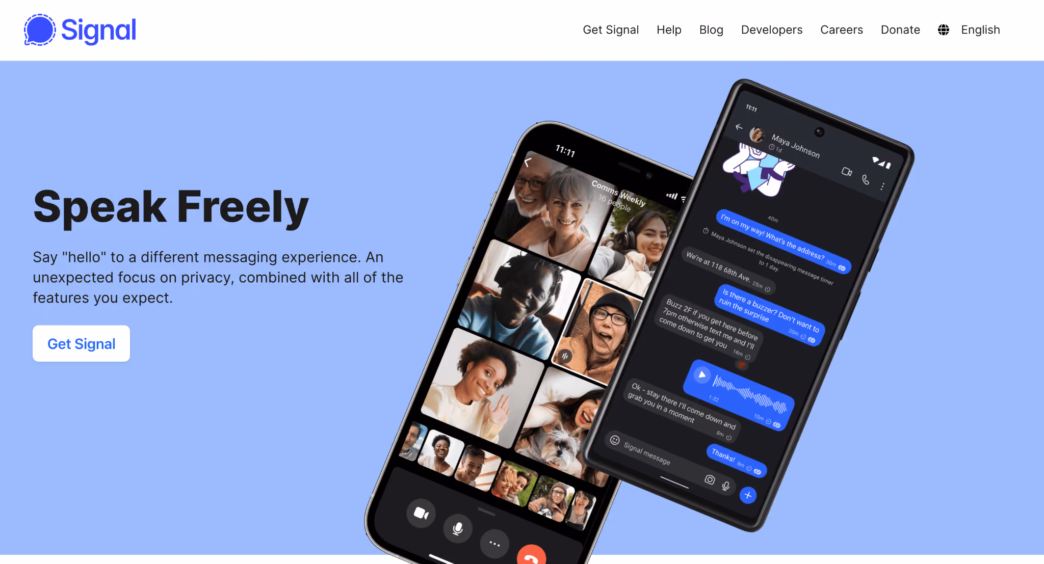 signal homepage