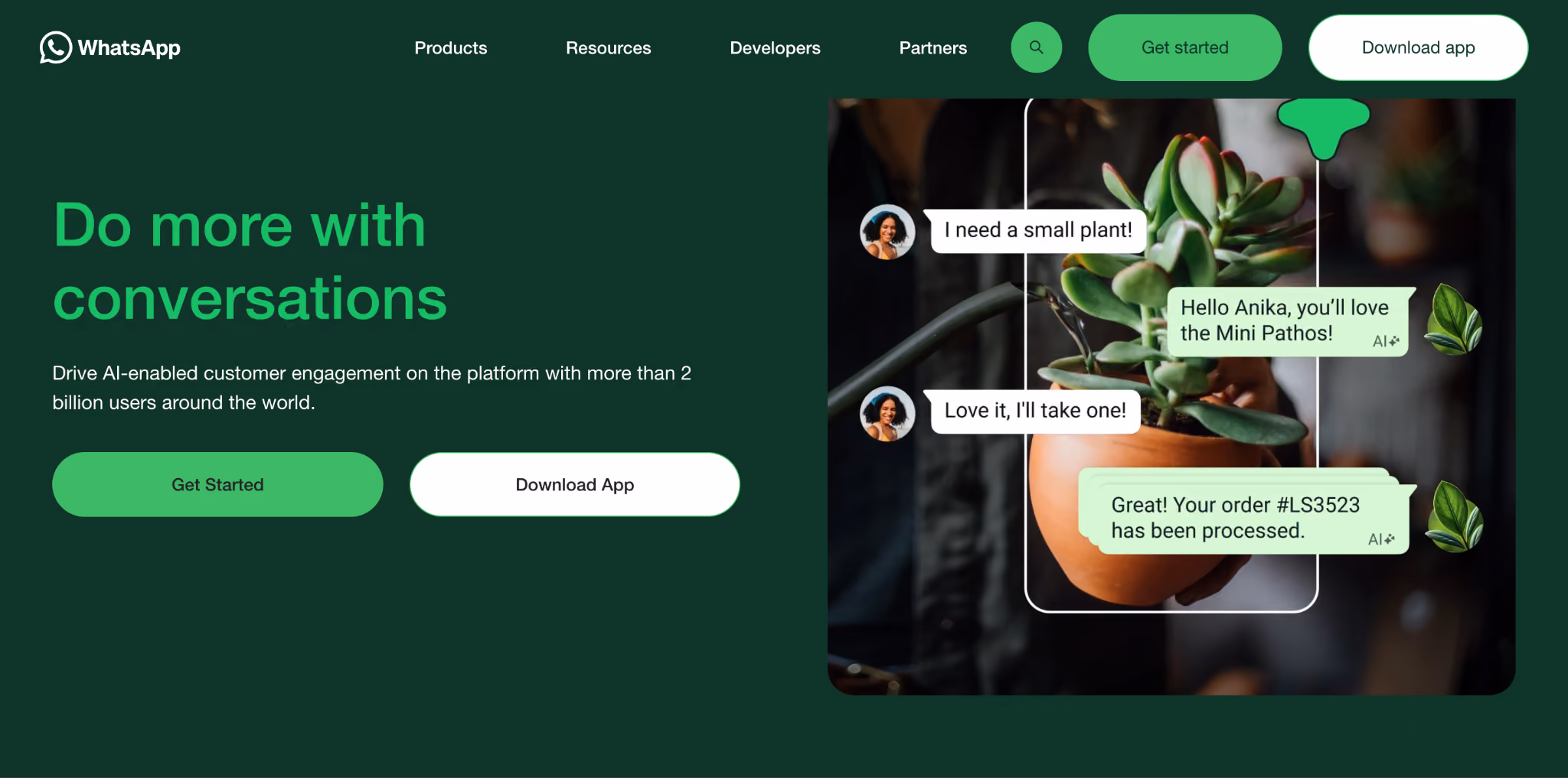 whatsapp homepage