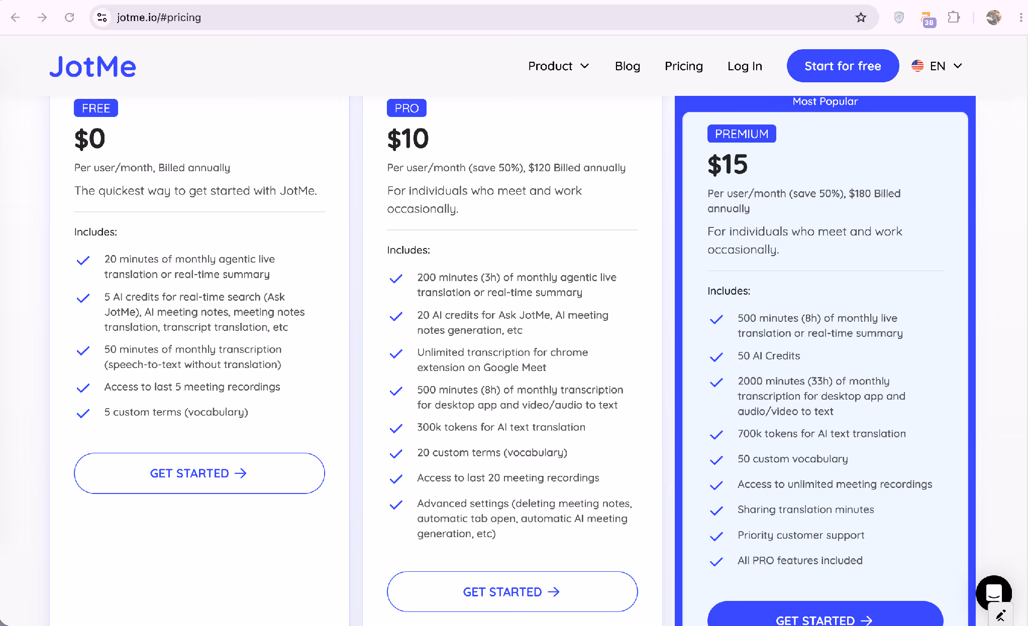 jotme pricing