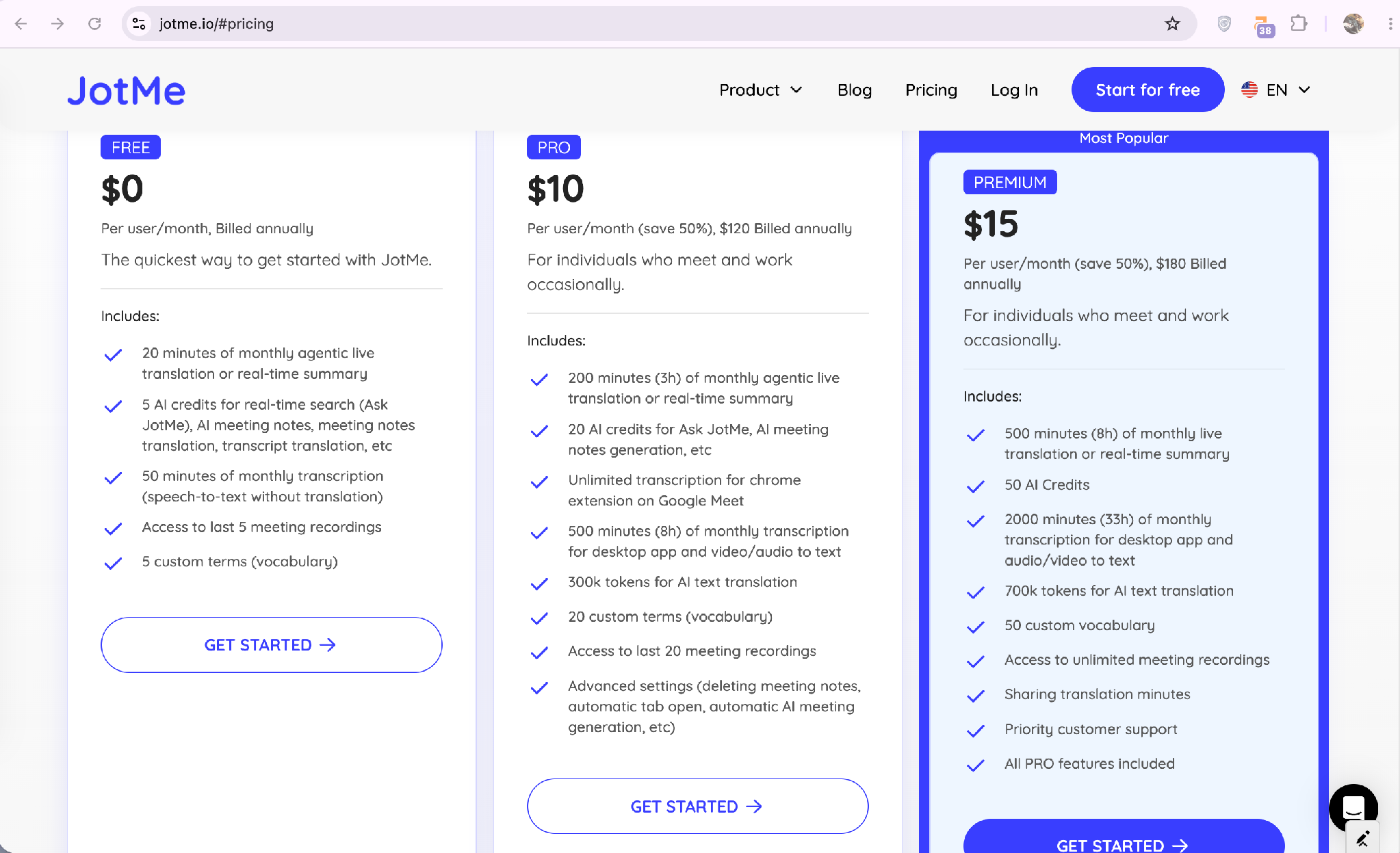 jotme pricing