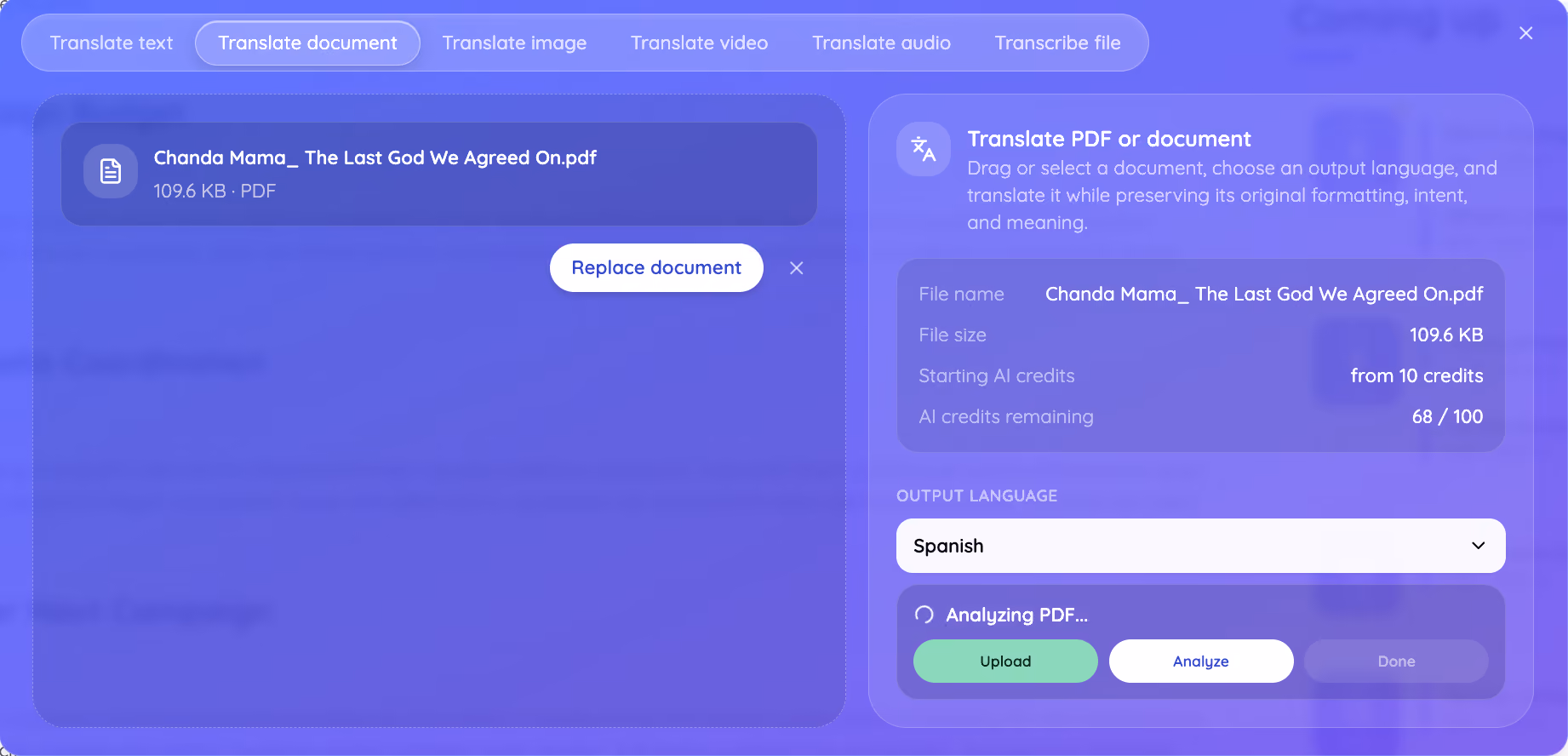 jotme pdf translator analysis