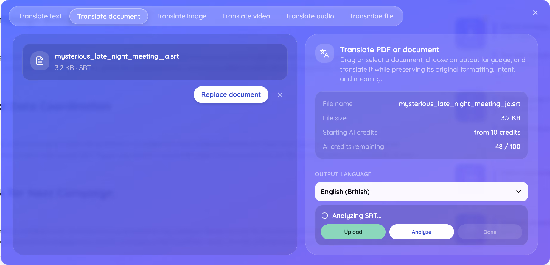 jotme file analysis