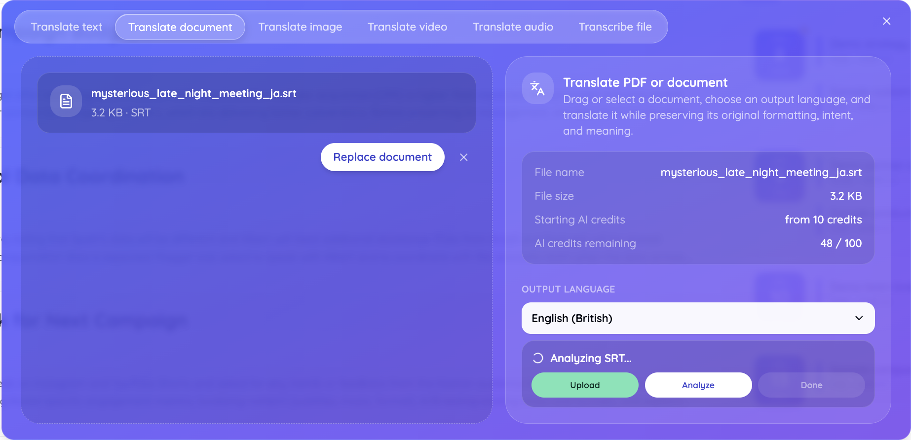 jotme file analysis